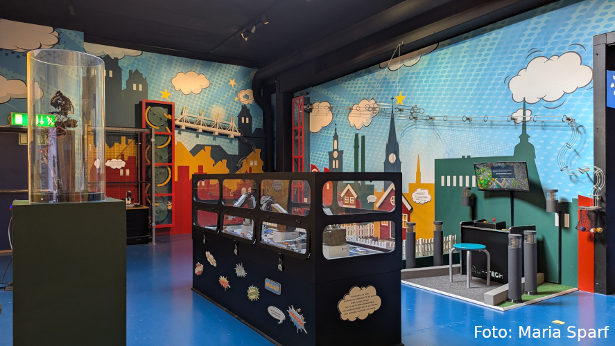 Interiör från ett science center